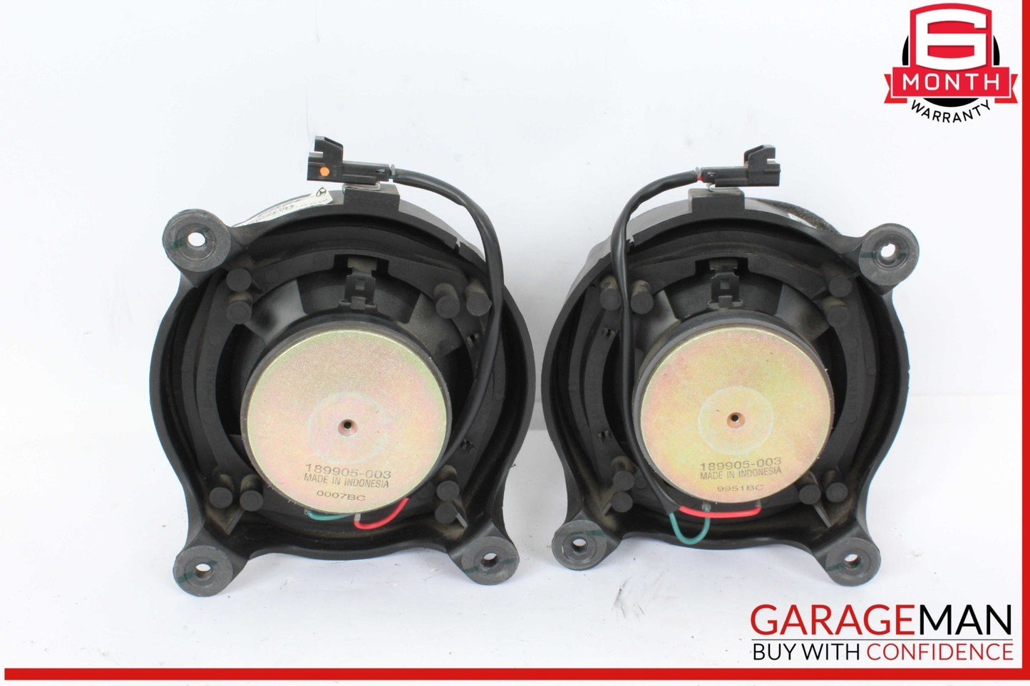 98-05 Mercedes W163 ML320 Rear Right & Left Side Door Audio Speakers Set OEM