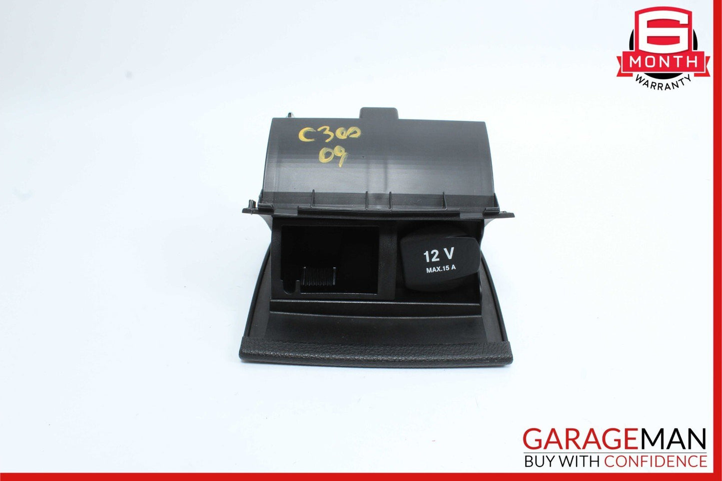 08-17 Mercedes W204 C300 E350 Center Console Ashtray Ash Tray Rear Black OEM
