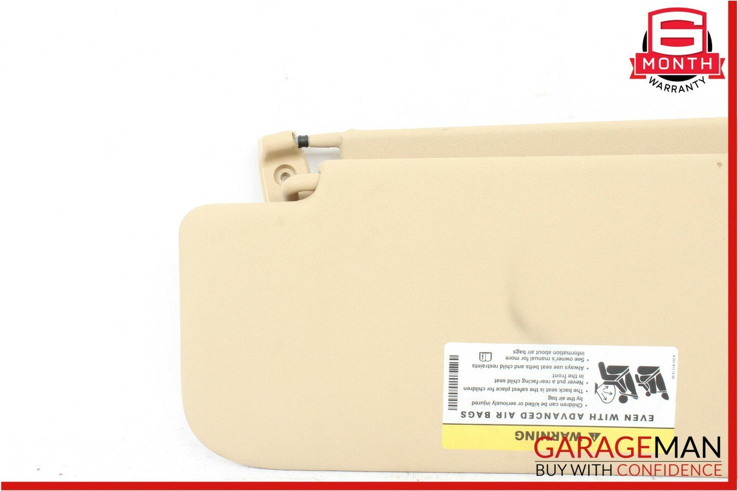 06-12 Mercedes X164 GL450 ML450 Front Right Side Sun Visor Sunvisor Shade Beige