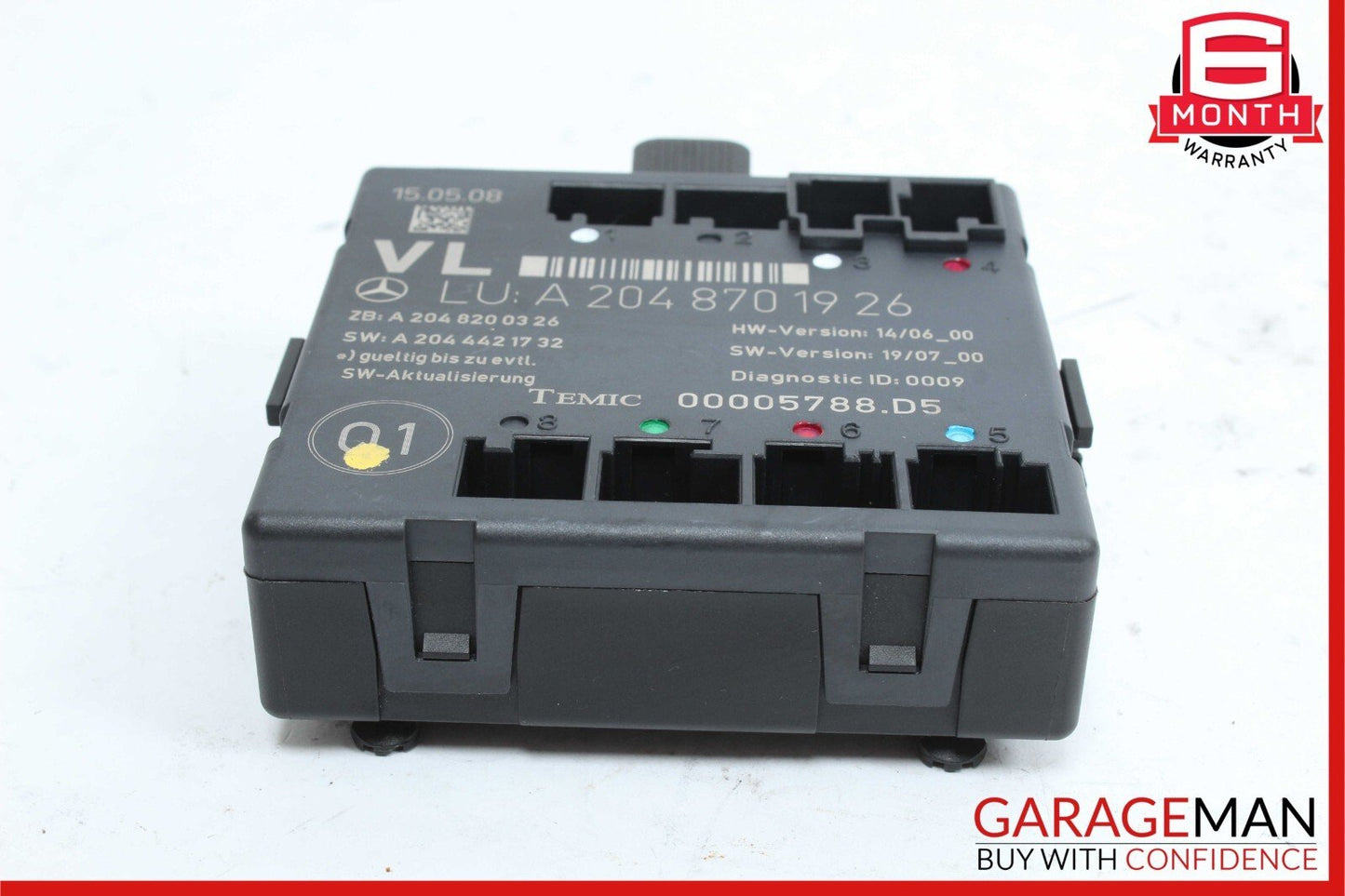 08-14 Mercedes W204 C300 Front Left Side Door Control Module OEM