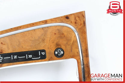 06-11 Mercedes W211 E350 CLS550 Center Console Shifter Trim Bezel Cover Wood OEM