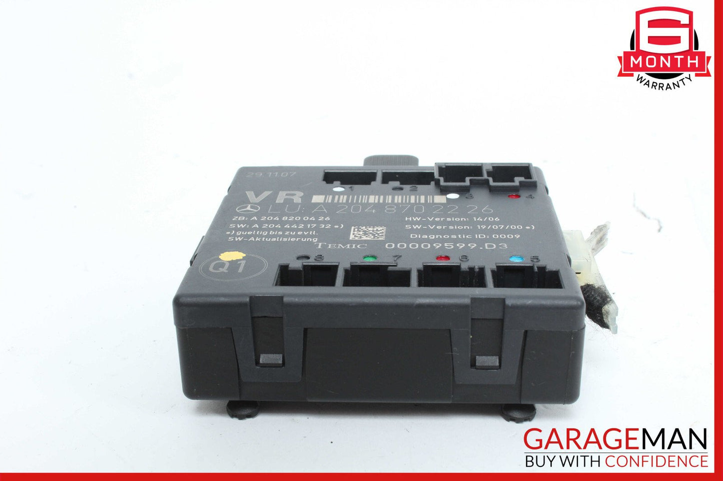 08-18 Mercedes W204 C350 C250 E400 Front Right Side Door Control Module OEM