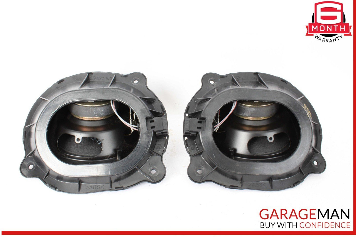 97-04 Mercedes R170 SLK230 SLK320 Rear Right & Left Door Sound Speakers Set OEM