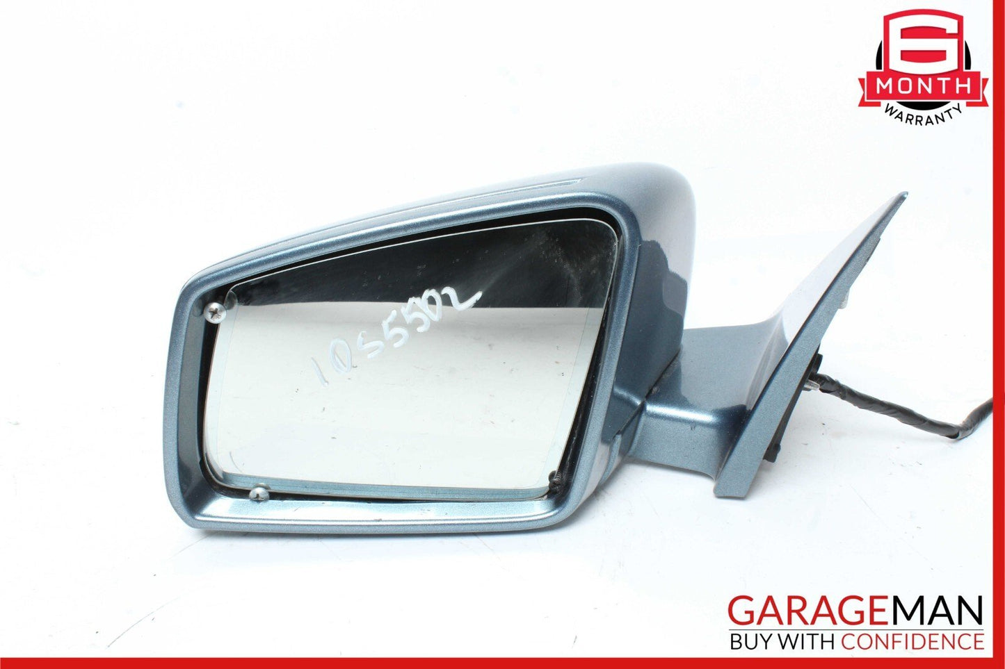 10-13 Mercedes W221 S550 Front Left Side Mirror Door Rear View Tanzanite Blue