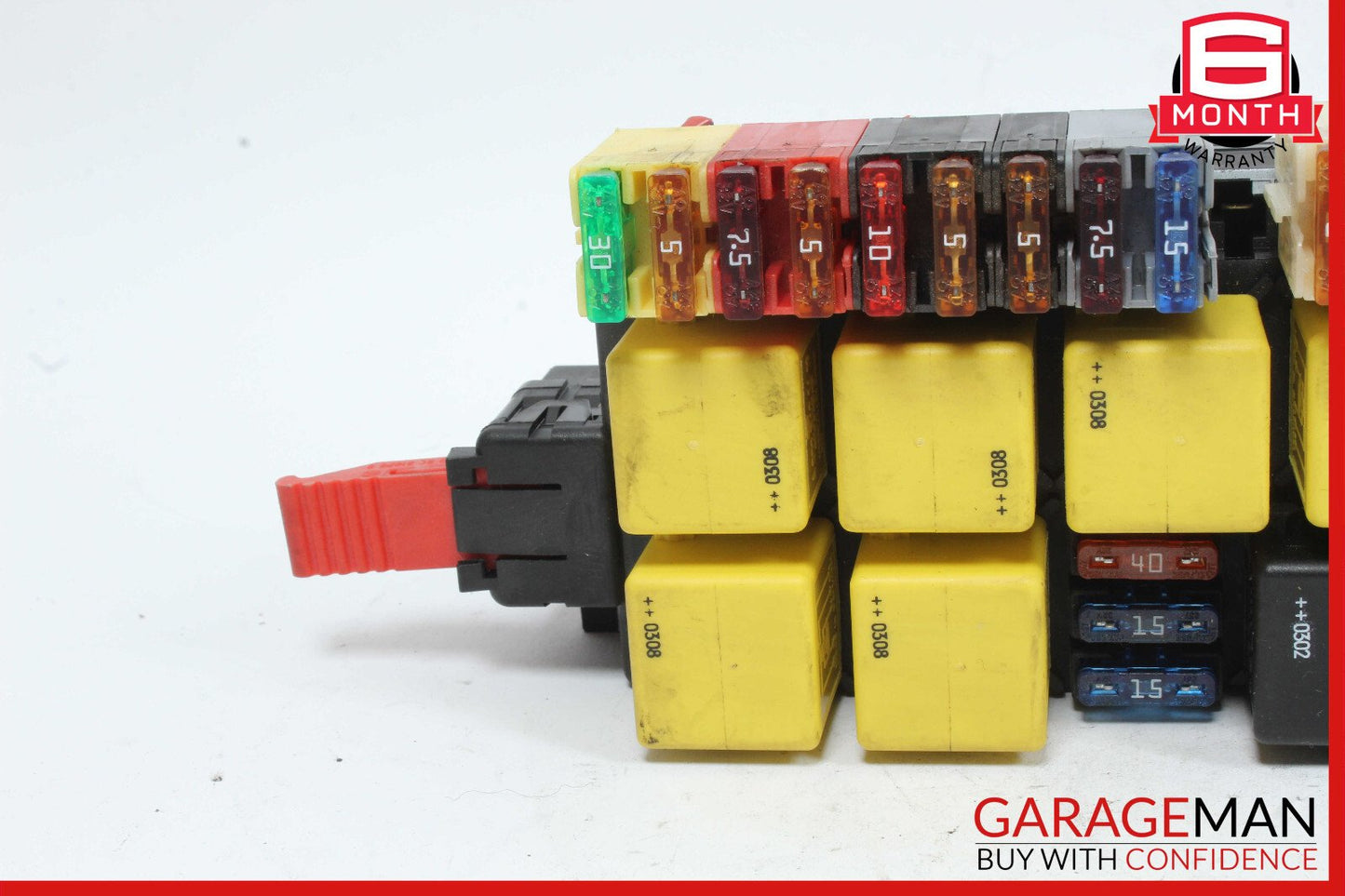 03-12 Mercedes R230 SL500 Front Left SAM Fuse Box Signal Acquisition Assembly