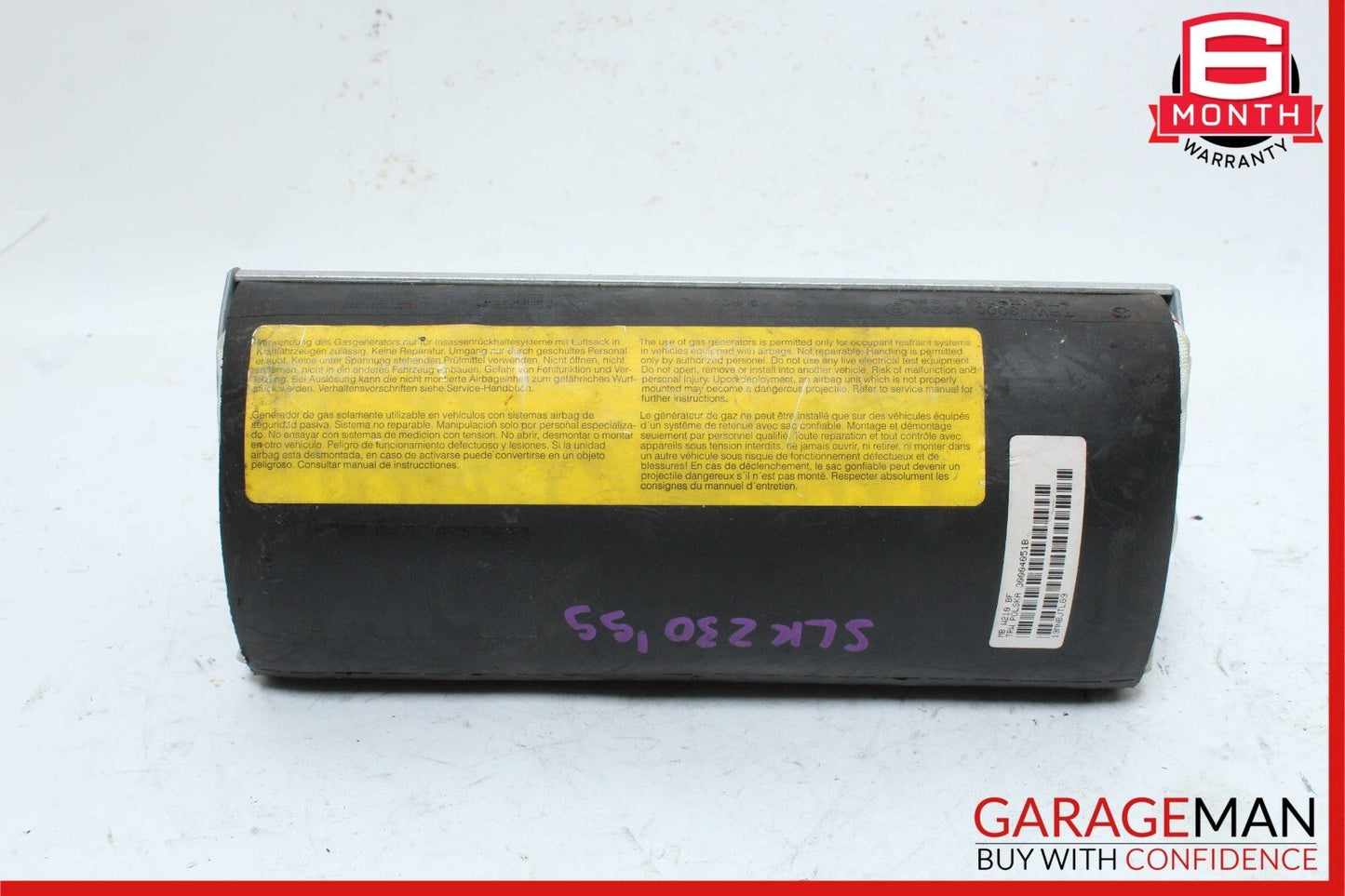97-04 Mercedes SLK230 SLK320 E320 Front Right Side Dashboard Dash Airbag Air Bag
