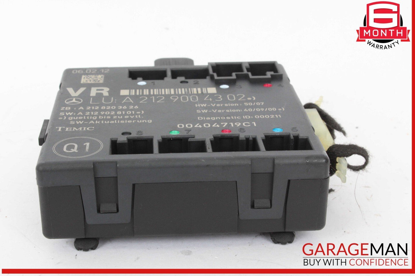 08-18 Mercedes X204 GLK350 4MATIC Front Right Side Door Control Module OEM