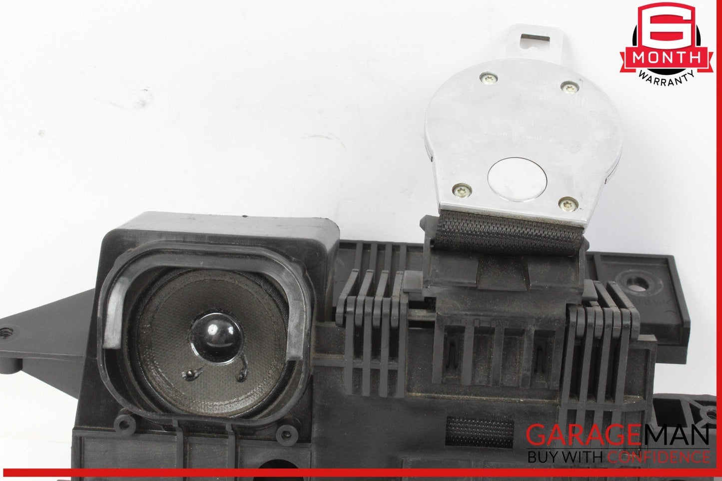 03-08 Mercedes R230 SL500 Rear Left Seat Belt Retractor Luggage w/ Speaker OEM