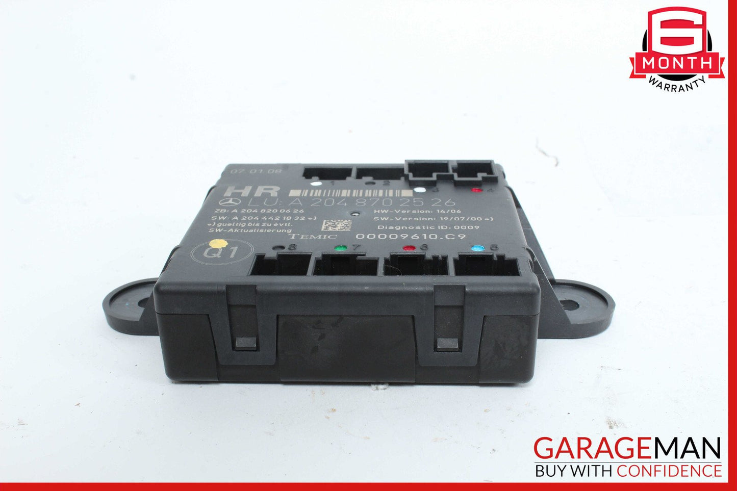 08-14 Mercedes W204 C350 Rear Right Side Door Control Module 2048702526 OEM