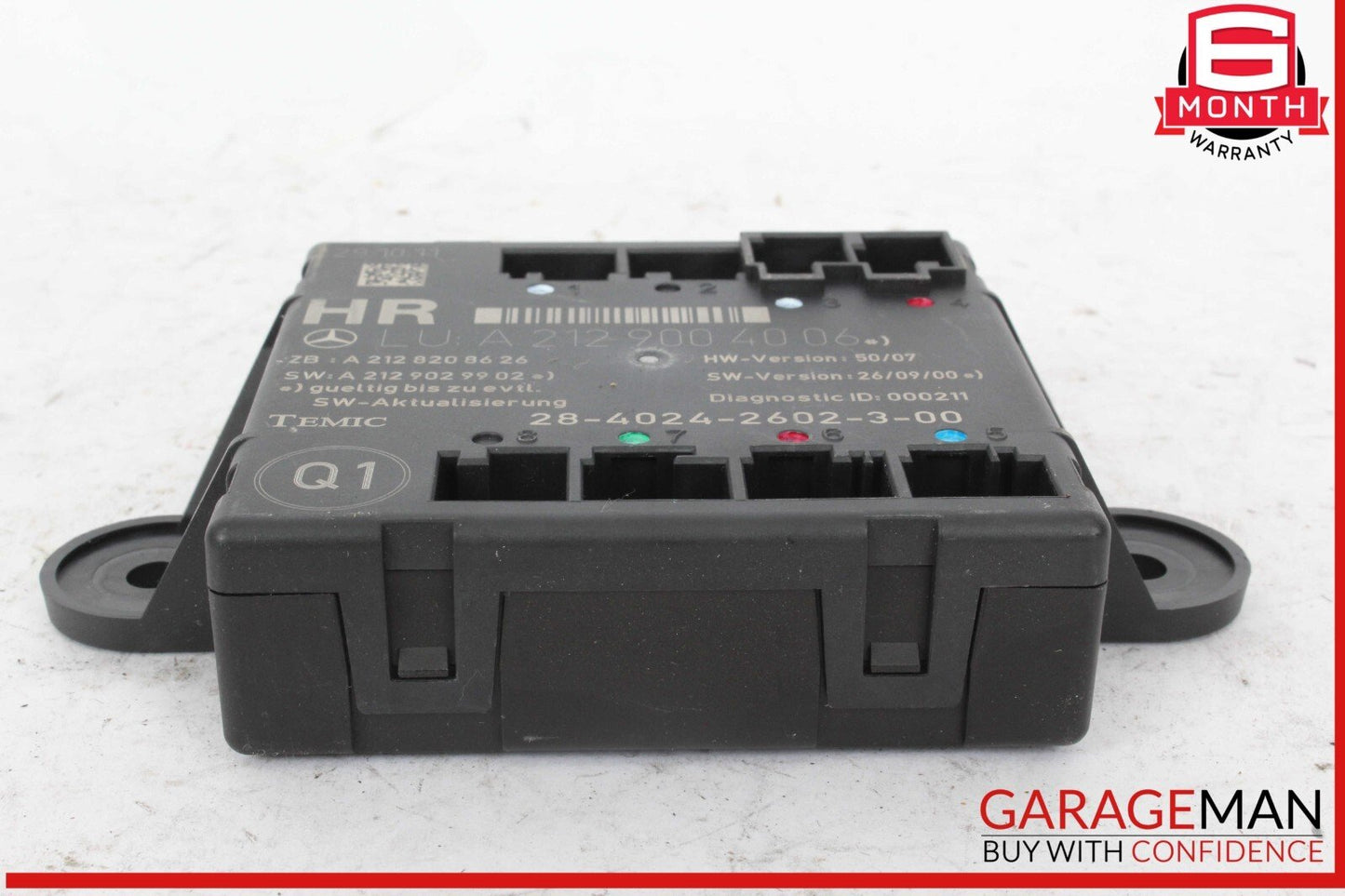 08-18 Mercedes W204 C250 Rear Right Side Door Control Module OEM