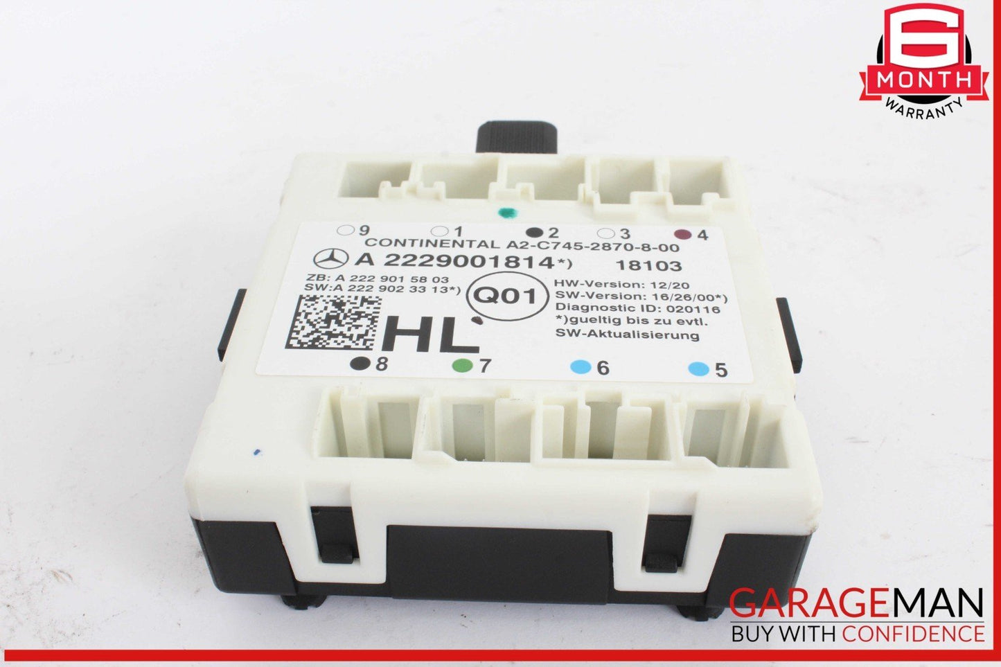 15-20 Mercedes X253 GLC350e Rear Left Driver Side Door Control Module Unit OEM