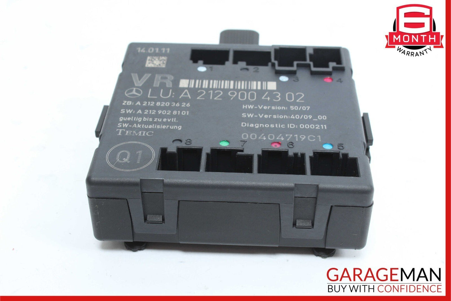 08-18 Mercedes W212 E350 C250 C300 Front Right Side Door Control Module Unit
