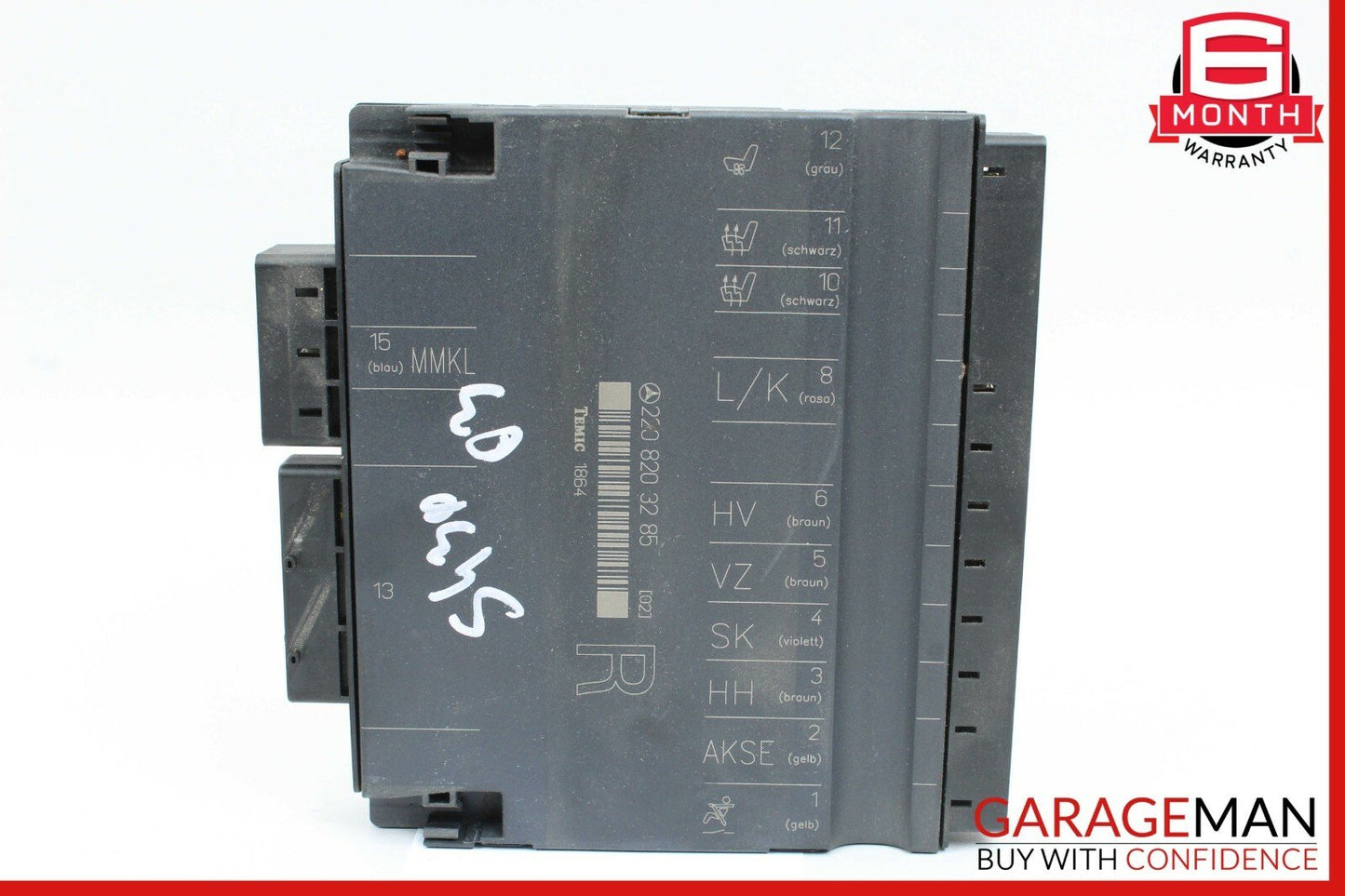 03-06 Mercedes W220 S500 S430 Front Right Side Seat Control Module Unit