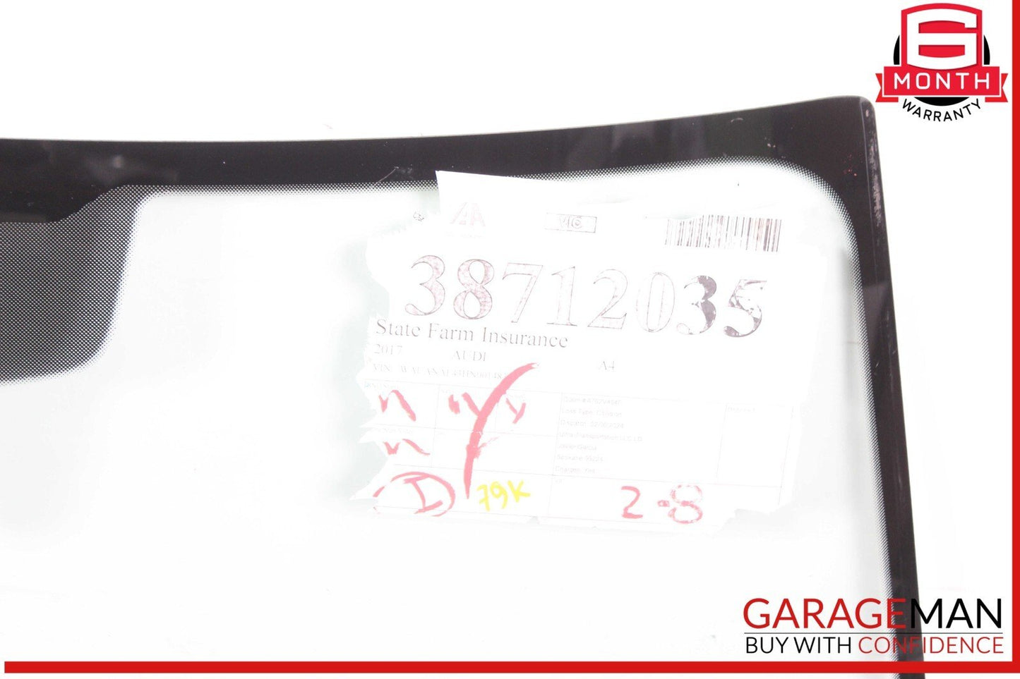 17-24 Audi A4 S4 Front Window Windshield Glass 8W0845099R OEM