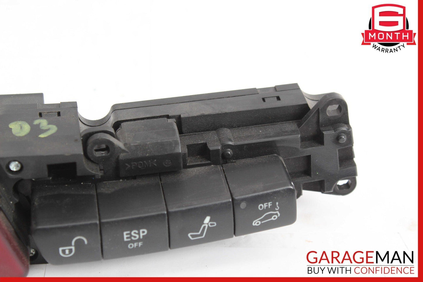 03-06 Mercedes W220 S430 Dashboard Center ESP Hazard Door Lock Switch Control