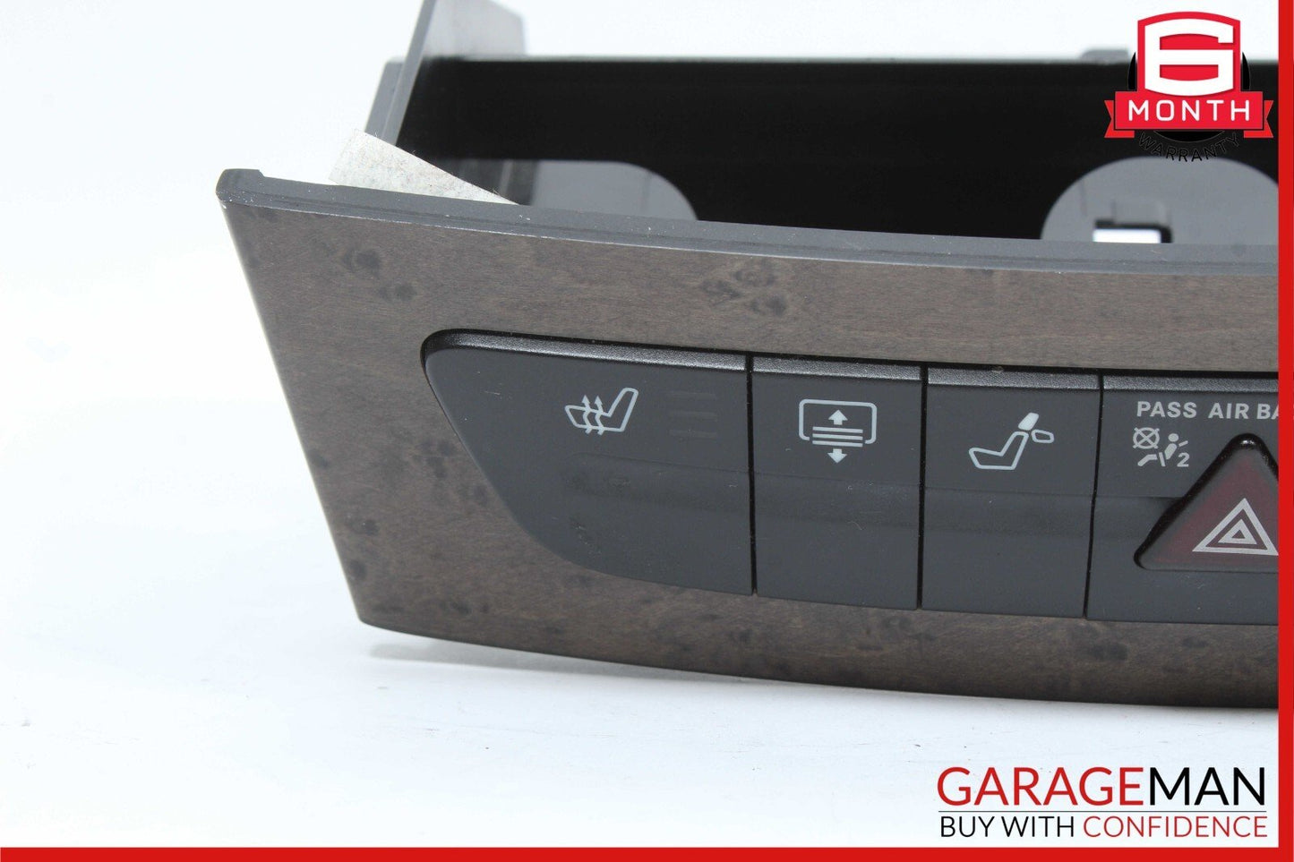 07-09 Mercedes CLS350 E350 E550 Hazard Light Door Lock Switch Panel Control Wood