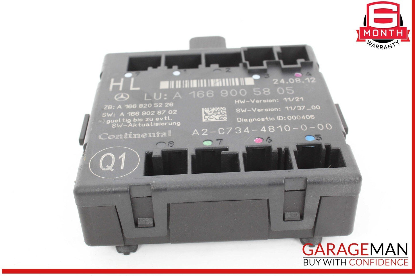 12-19 Mercedes X166 GL450 ML400 GLE350 Rear Left Side Door Control Module Unit