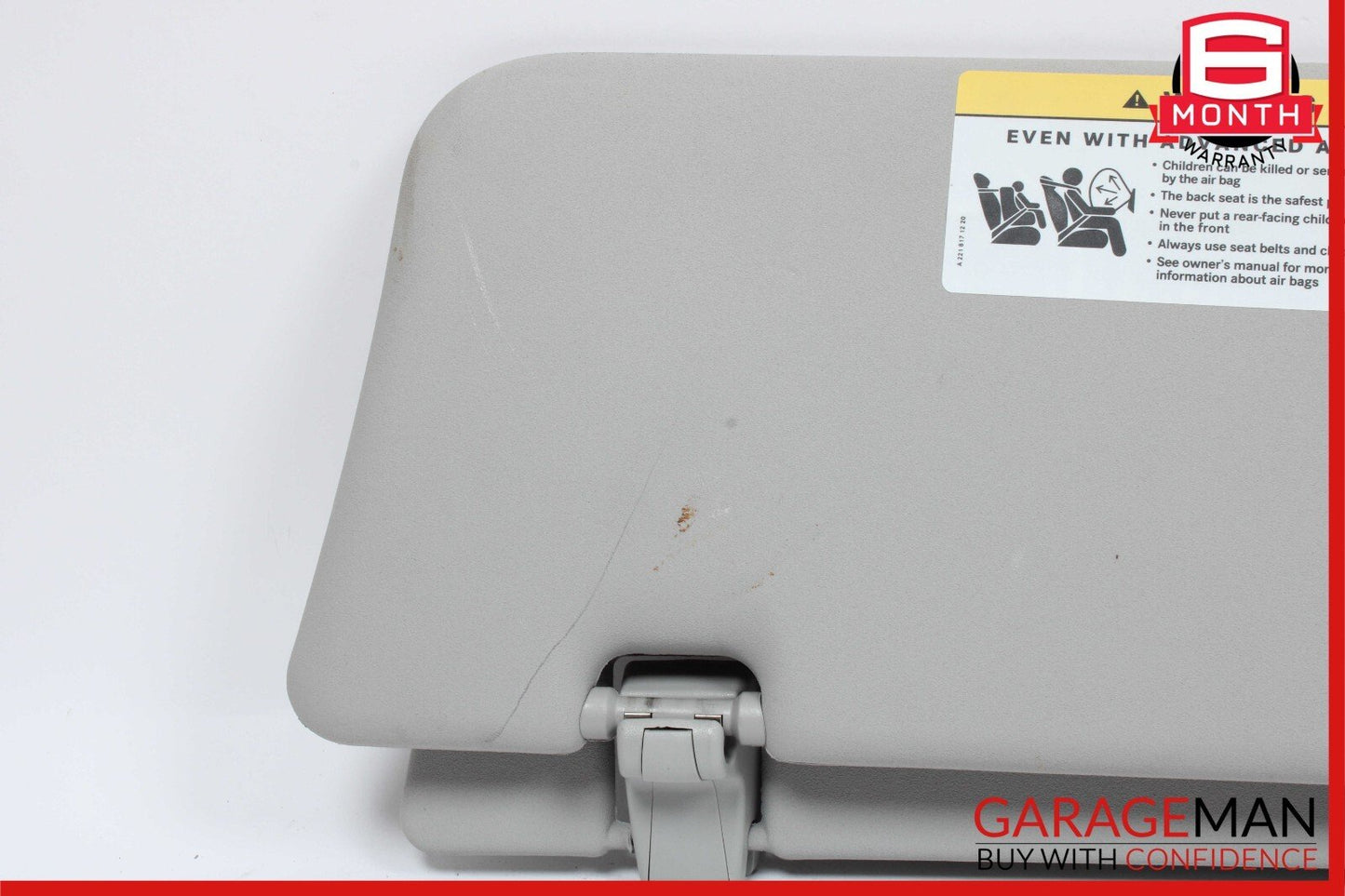 06-12 Mercedes X164 GL450 Front Right Side Sun Visor Sunvisor Shade Gray OEM