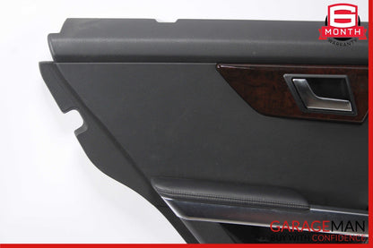 10-15 Mercedes X204 GLK250 GLK350 Rear Left Driver Interior Door Panel Black OEM