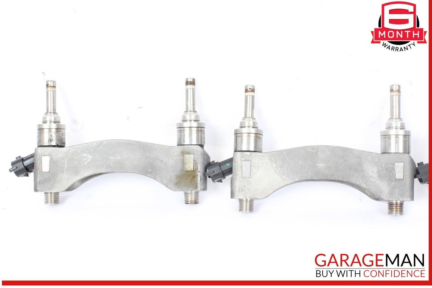10-16 Porsche Panamera 970 Fuel Injector Rail Support Bracket Set w/ Injectors