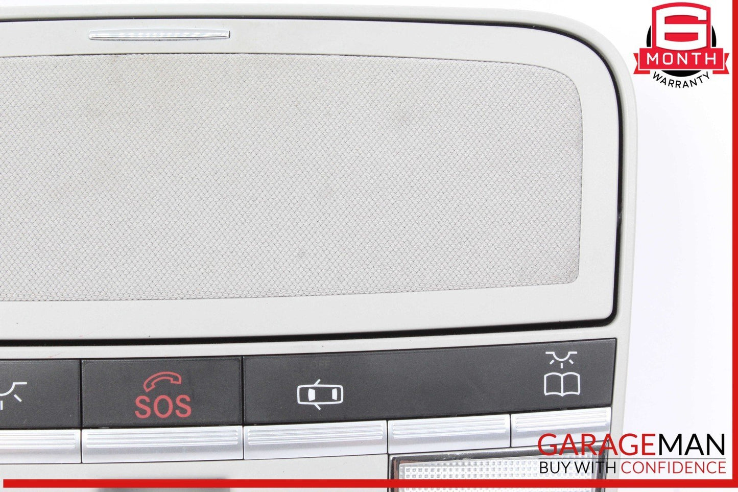 07-09 Mercedes W216 CL550 Overhead Dome Light Sunroof Control Gray OEM