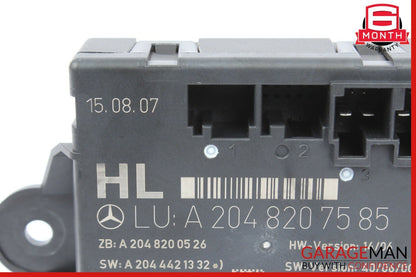 08-14 Mercedes W204 C300 C350 Rear Left Driver Side Door Control Module OEM