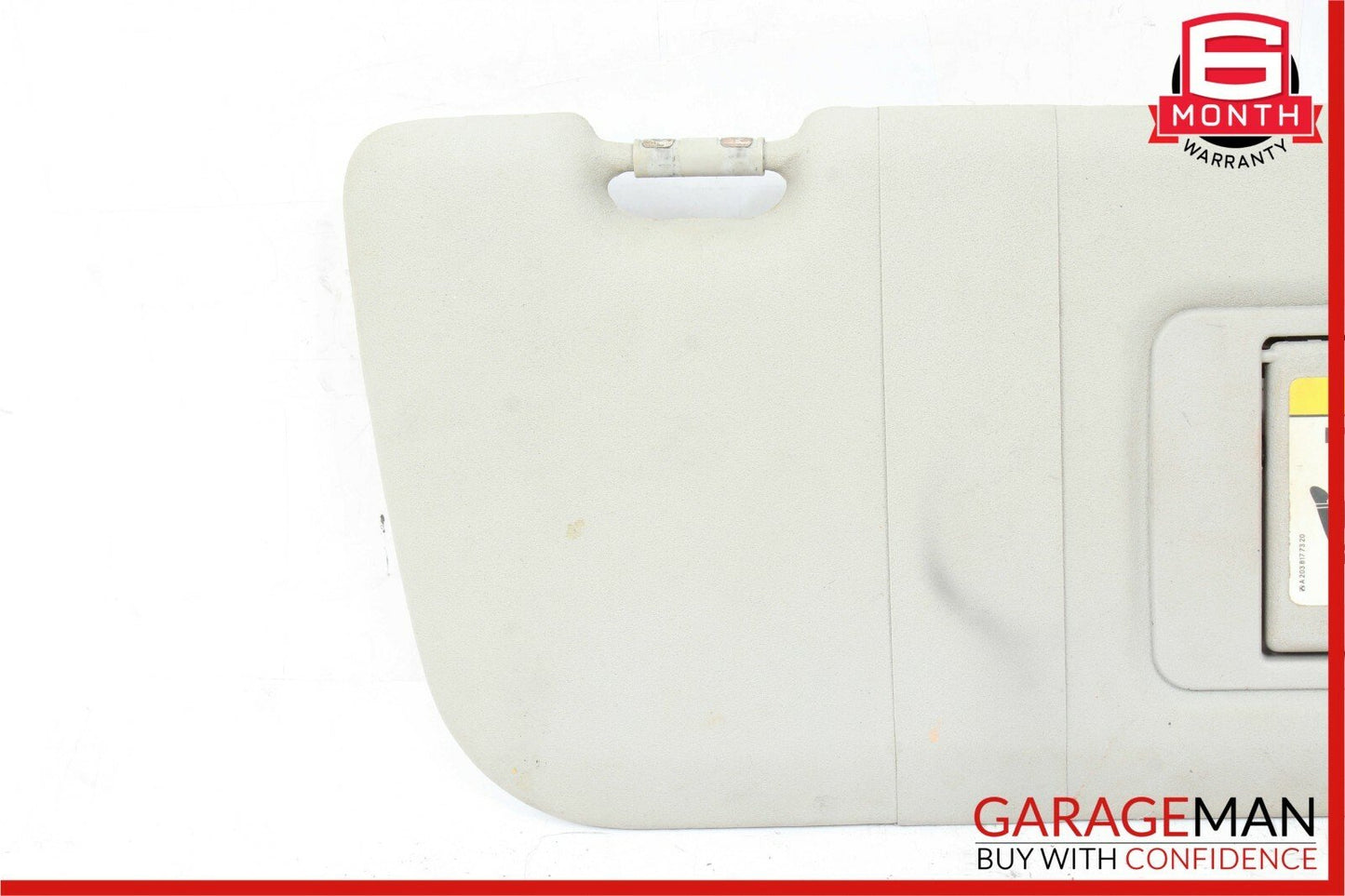 06-10 Mercedes W251 R350 Front Right Side Sunvisor Sun Visor Shade Gray OEM