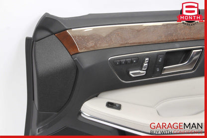 14-16 Mercedes W212 E350 Front Right Side Interior Door Panel Trim Assembly Grey
