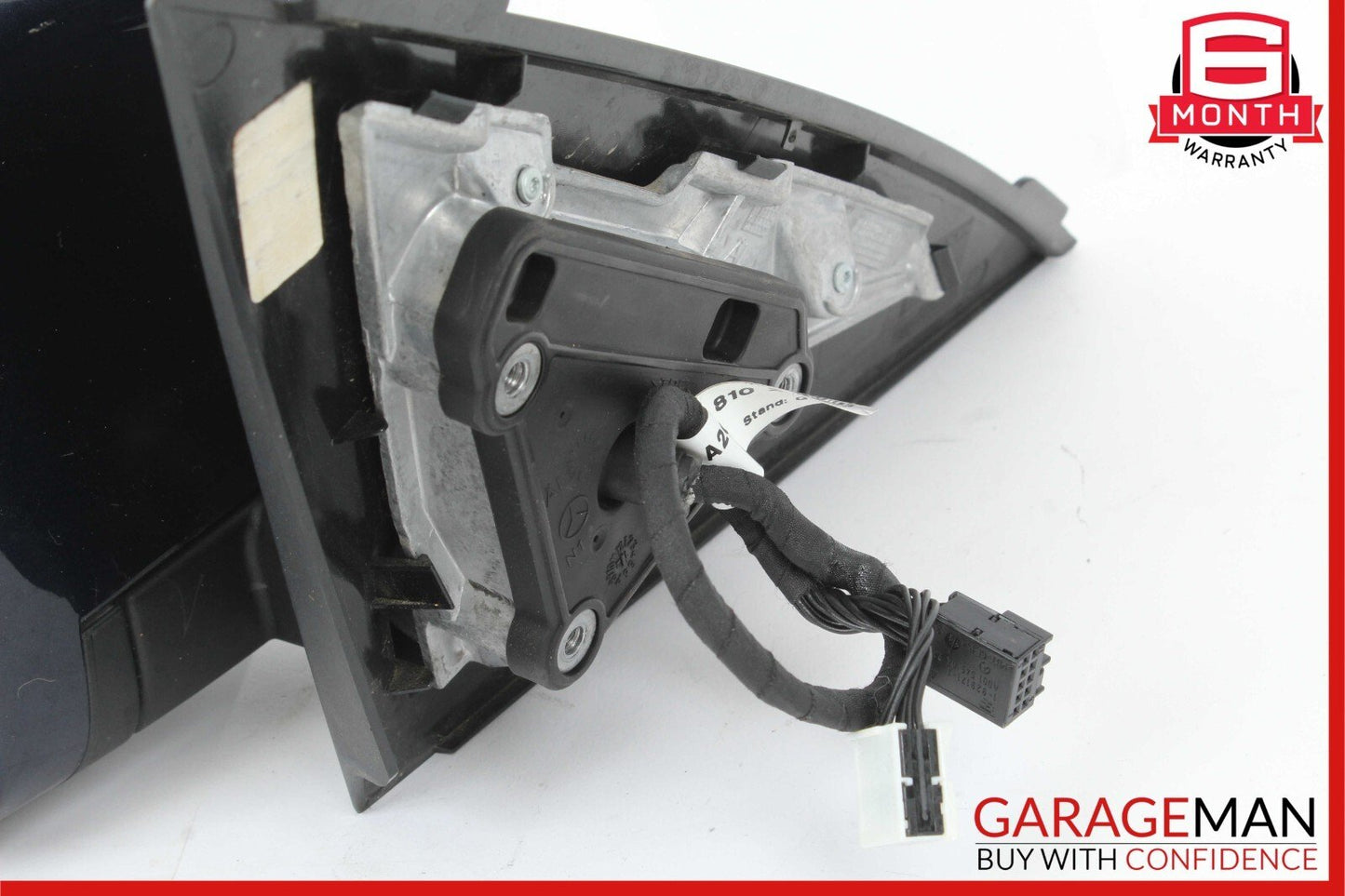 12-14 Mercedes W204 C250 C300 Front Left Side Mirror Door Rear View Black OEM