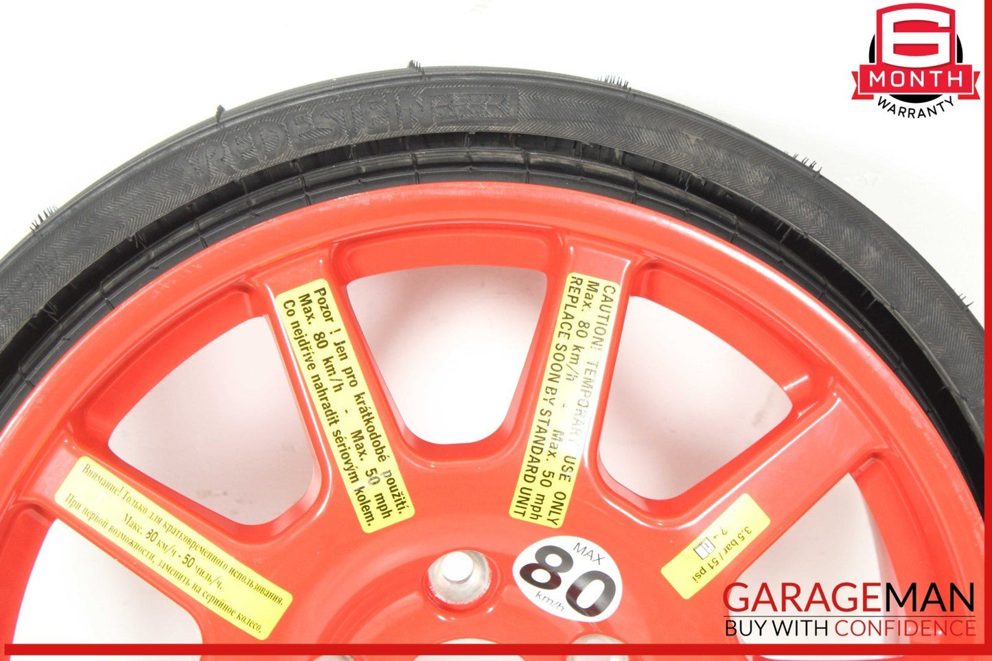 11-18 Porsche Cayenne 958 Emergency Spare Tire Wheel Donut Rim 18 18" OEM