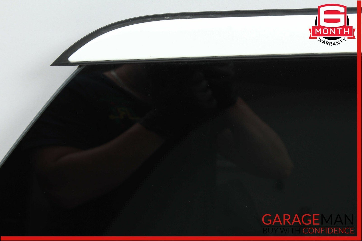 07-12 Mercedes X164 GL450 Rear Right Side Quarter Window Glass w/ Moulding Trim