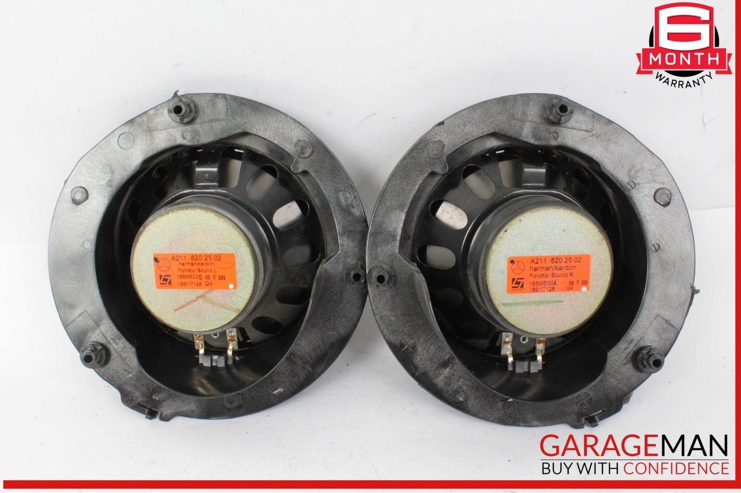 03-06 Mercedes W211 E320 4MATIC Rear Right & Left Side Door Audio Speaker Set