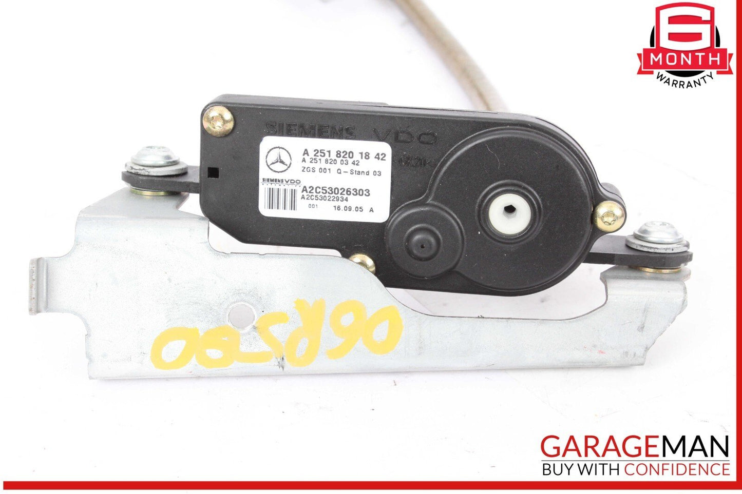 06-13 Mercedes W251 R500 4MATIC Rear Right Side Quarter Glass Window Motor OEM