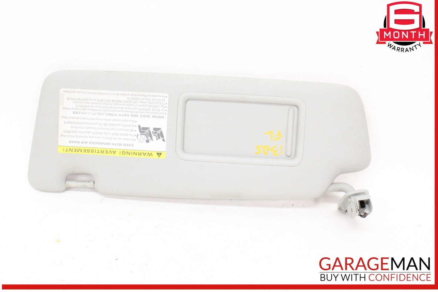 09-17 Audi Q5 A4 A5 S4 S5 Front Left Driver Side Sun Visor Gray 8U0857551F OEM