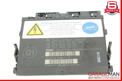 07-10 Mercedes W221 S550 CL550 Front Right or Left Seat Contour Control Module