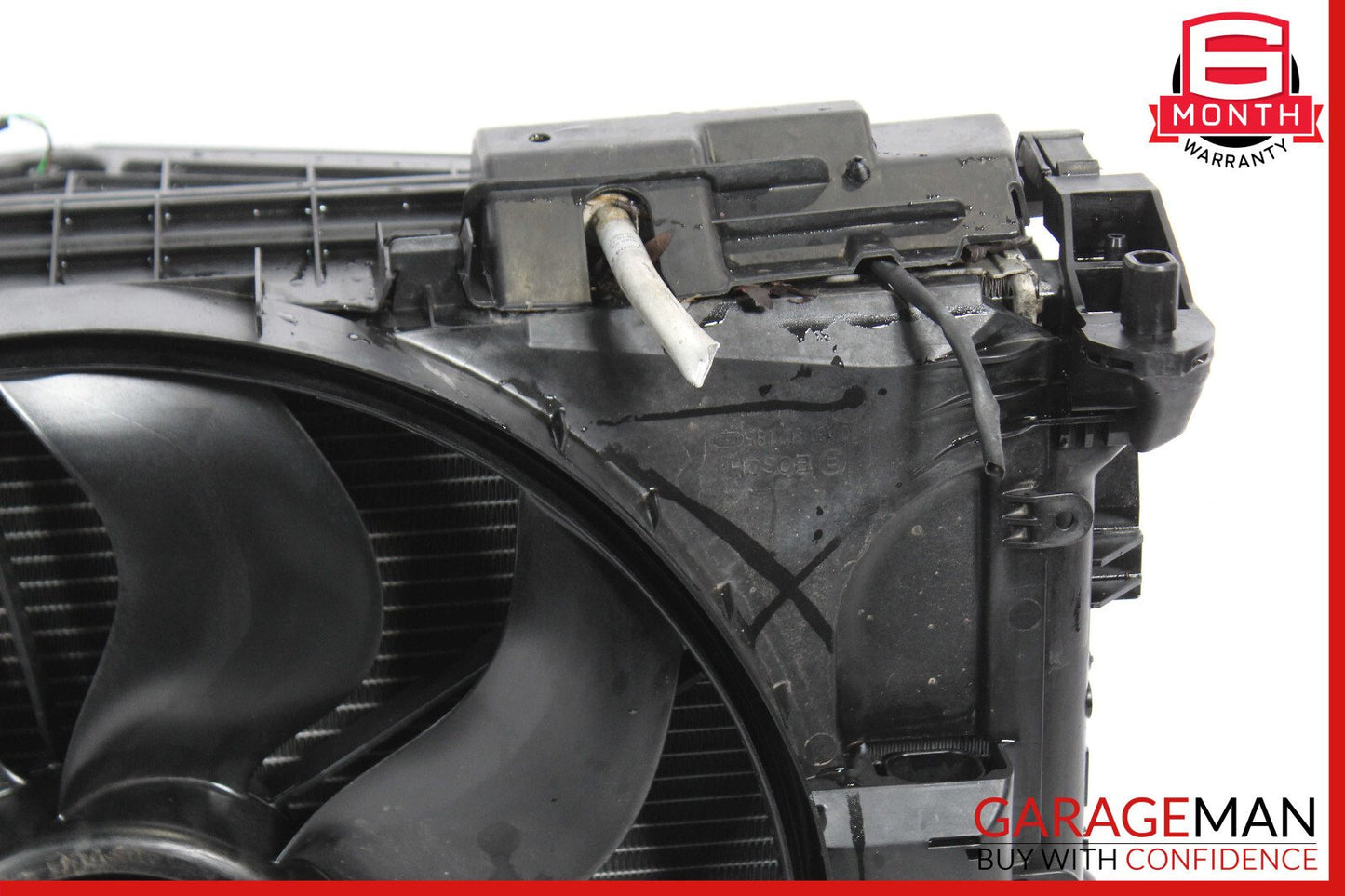 08-15 Mercedes W204 C300 Engine Water Cooling A/C Condenser Radiator w/ Fan OEM