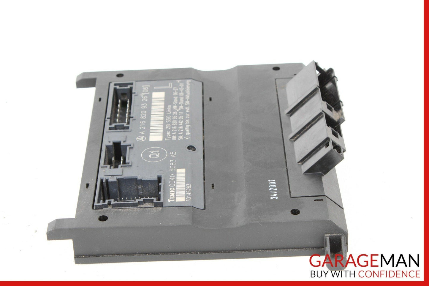 07-13 MERCEDES W216 CL550 FRONT LEFT UNDER SEAT CONTROL MODULE Q1 OEM