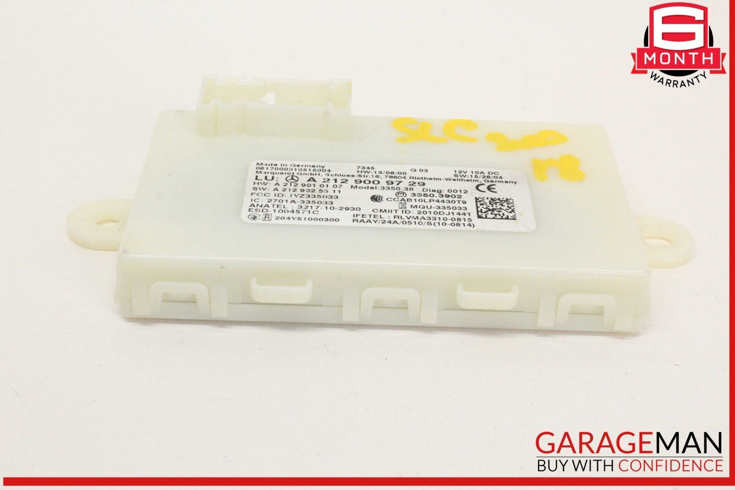 13-20 Mercedes R172 SLC300 CLA250 SL550 Keyless Go Entry Control Module OEM