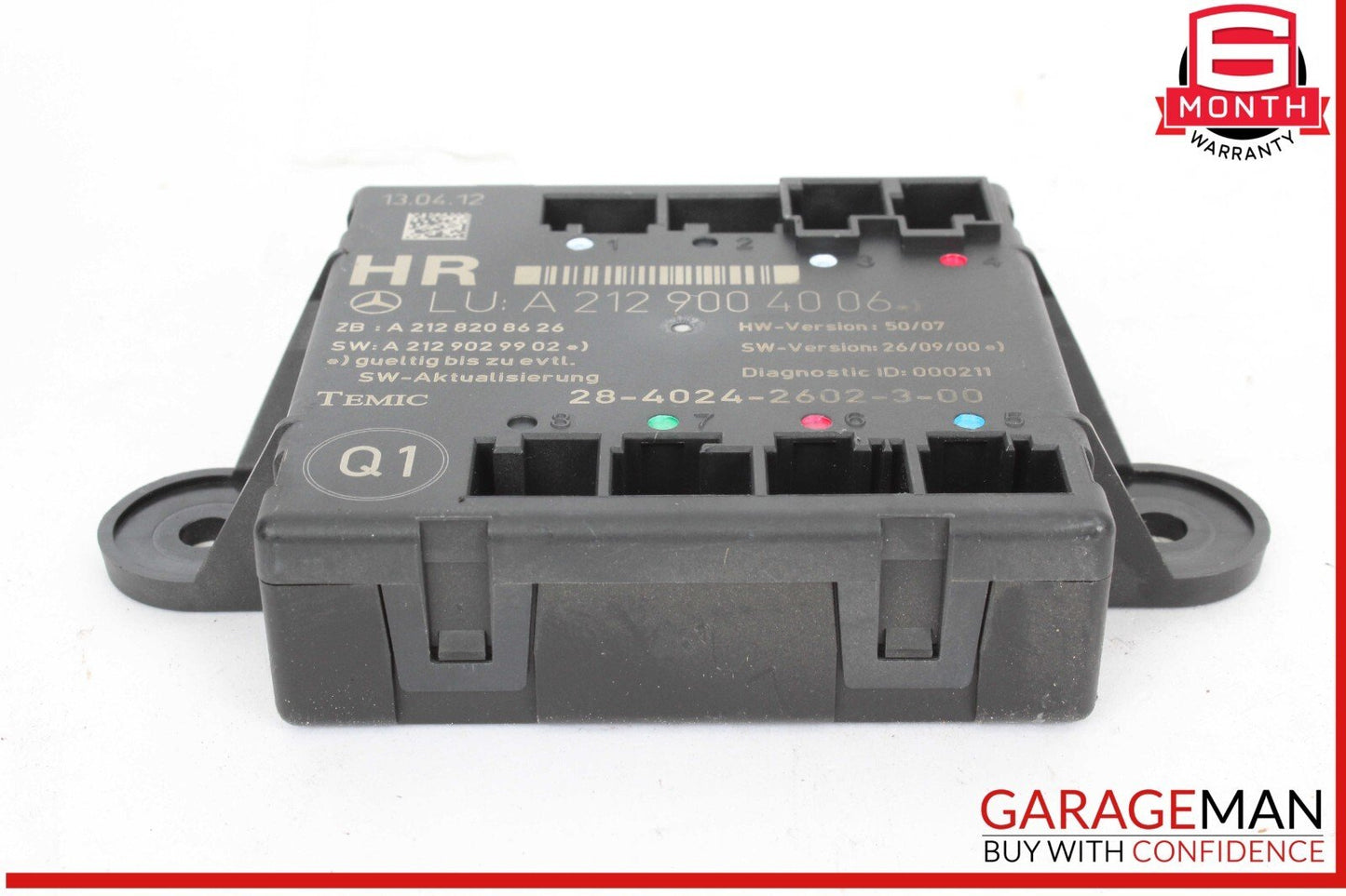 08-18 Mercedes W212 E350 CLS550 Rear Right Side Door Control Module OEM