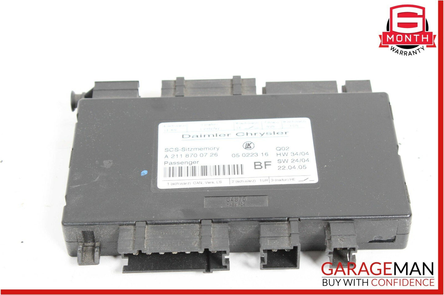 03-11 Mercedes W219 CLS500 Front Right Passenger Under Seat Controller Module