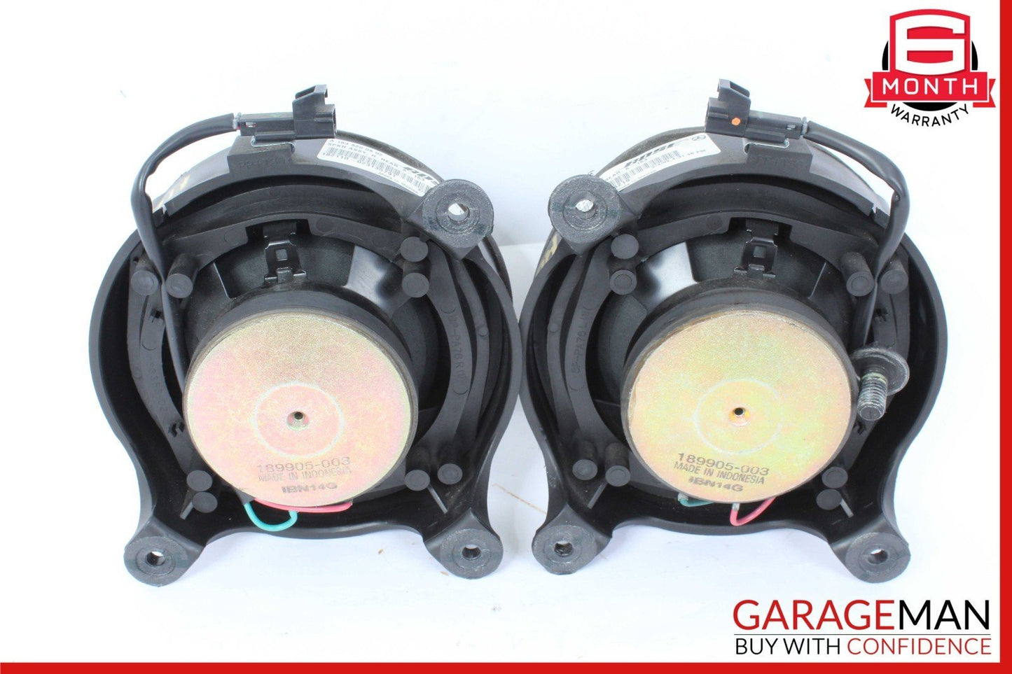 98-05 Mercedes W163 ML500 Rear Right & Left Side Door Audio Speakers Set OEM