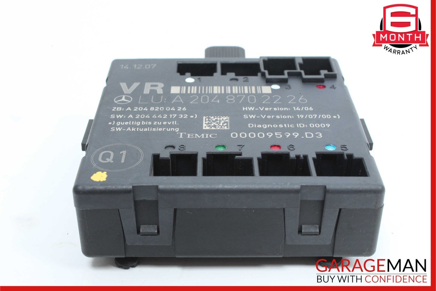 08-18 Mercedes W204 C300 C250 E400 Front Right Side Door Control Module OEM