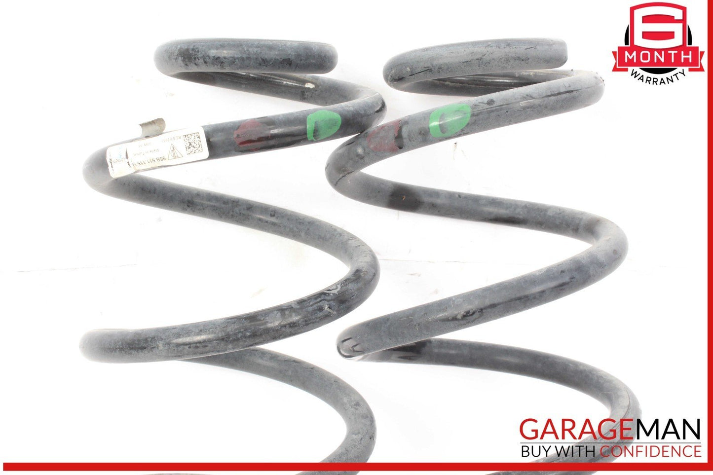 15-18 Porsche Macan 95B Rear Right and Left Side Coil Spring Springs Set of 2