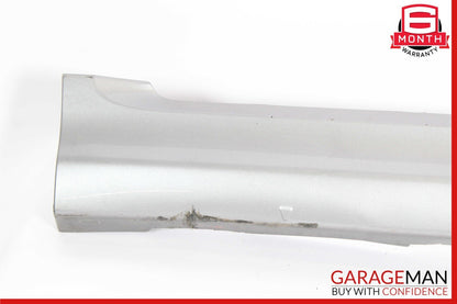 13-19 Fiat 500 Electric Left Driver Side Skirt Rocker Panel Molding Silver OEM