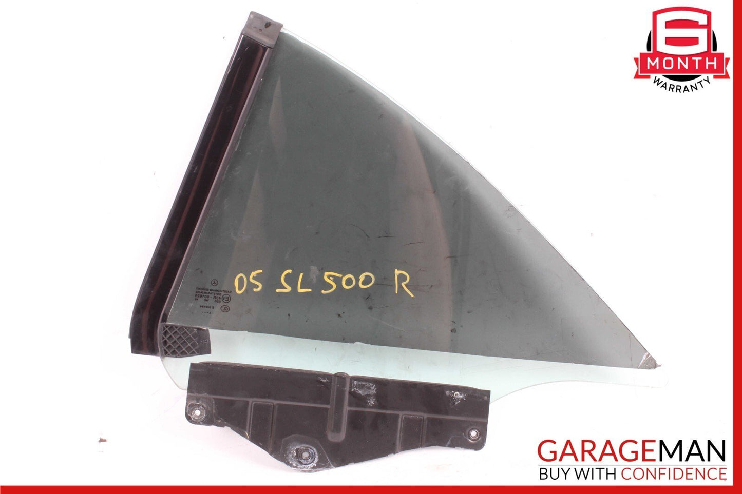 03-12 Mercedes R230 SL500 SL550 Rear Right Side Quarter Window Glass Tinted