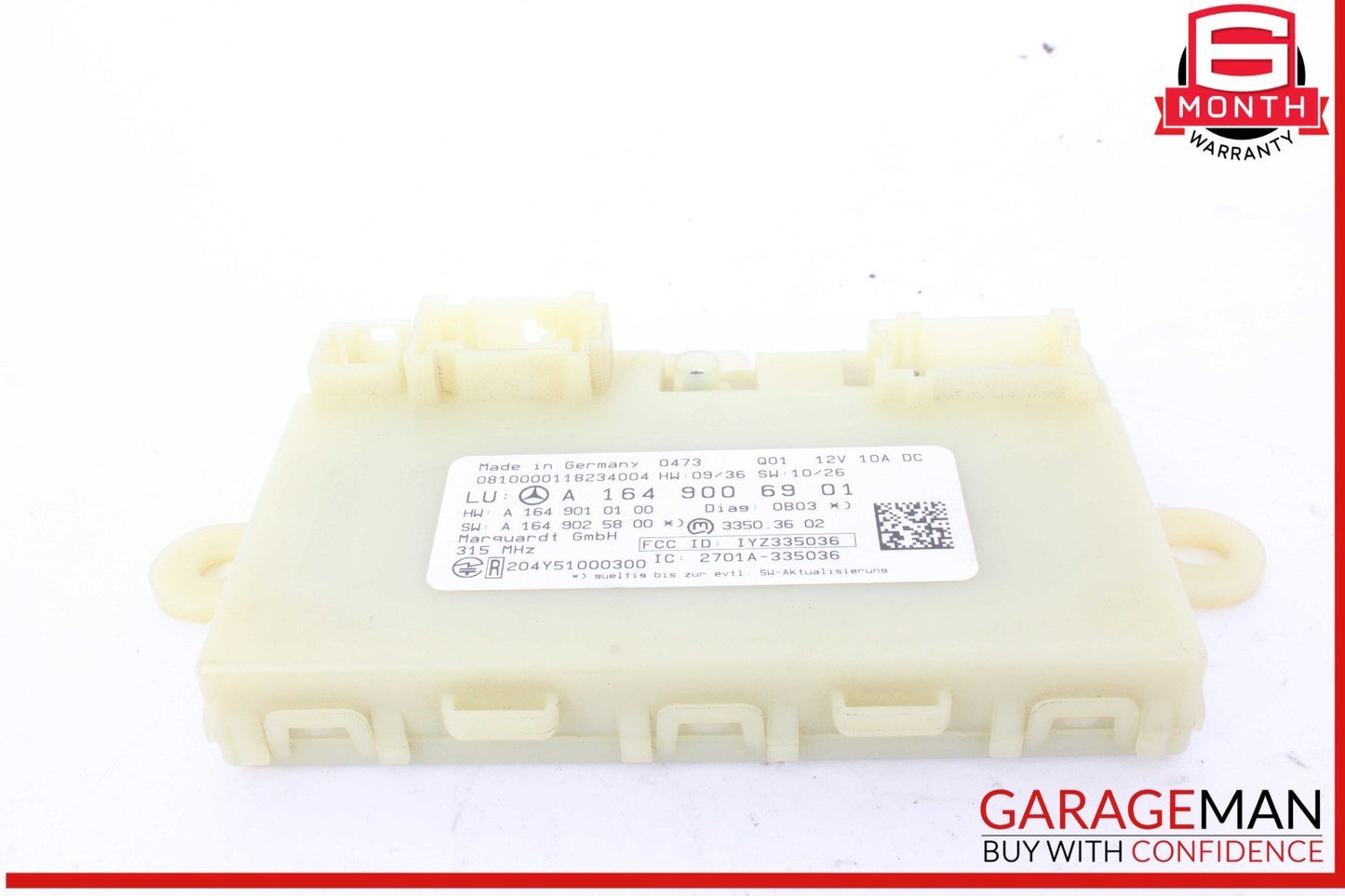10-12 Mercedes W164 ML350 4MATIC Keyless Go Ignition Control Module Unit OEM