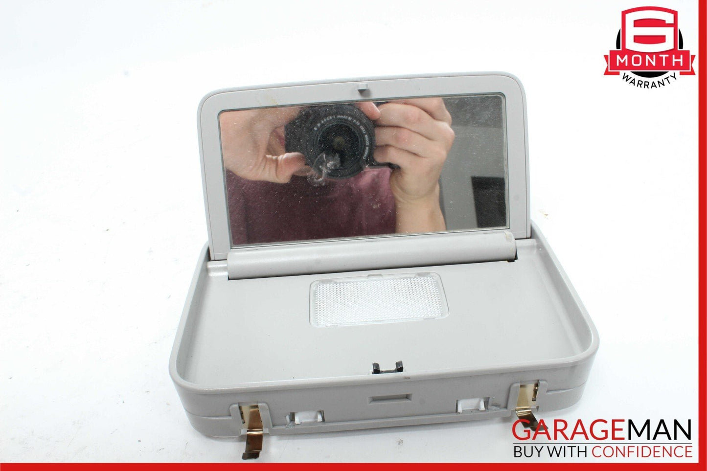 07-09 Mercedes W221 S450 S550 Rear Overhead Vanity Mirror Gray 2218101817 OEM