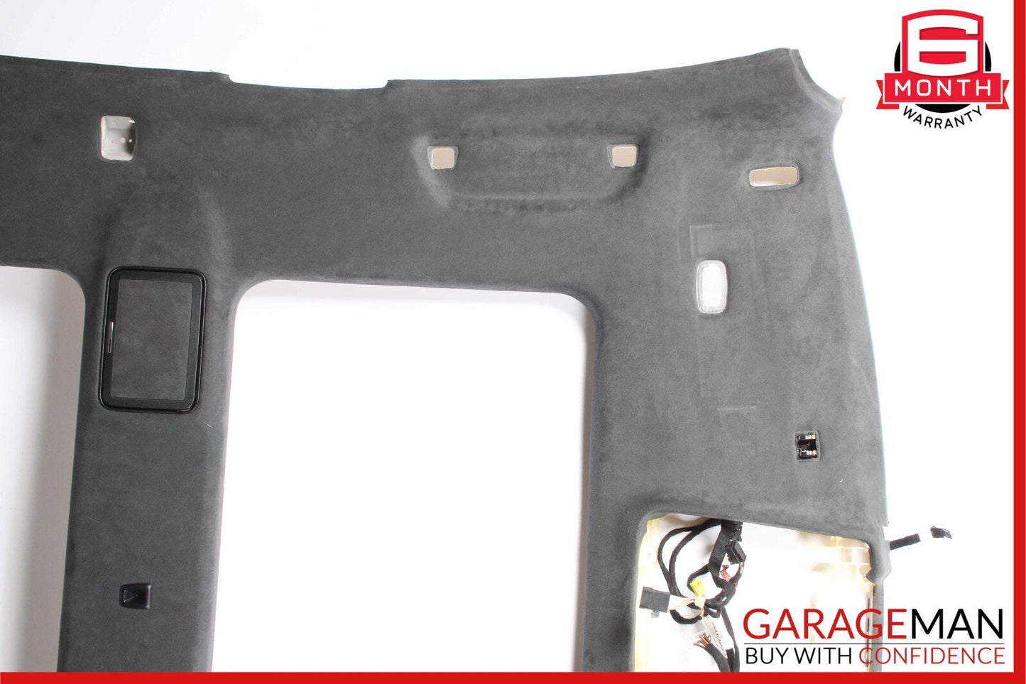 10-13 Mercedes W221 S550 Panoramic Roof Ceiling Headliner Black Suede Alcantara