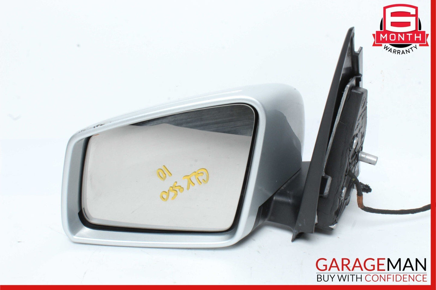 10-12 Mercedes X204 GLK350 Front Left Side Mirror Door Rear View Iridium Silver
