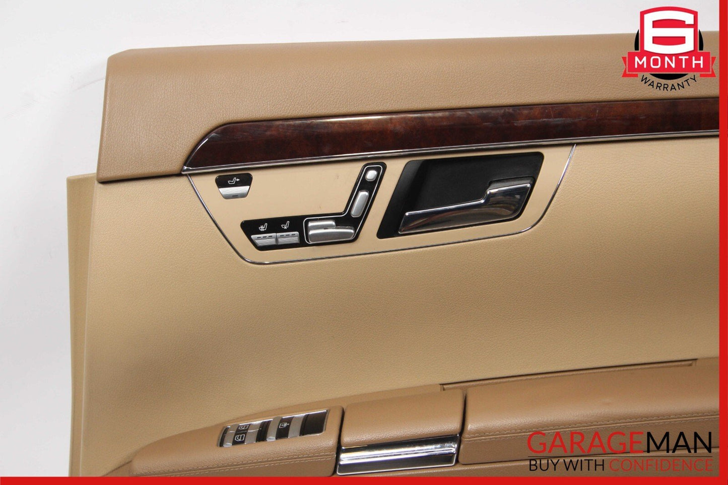 07-09 Mercedes W221 S550 Rear Right Interior Door Panel Trim Cover Assy Brown